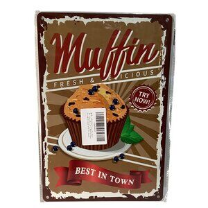 Golden Era Metal Sign 12 X 8 Muffin Best In Town Novelty New Sign